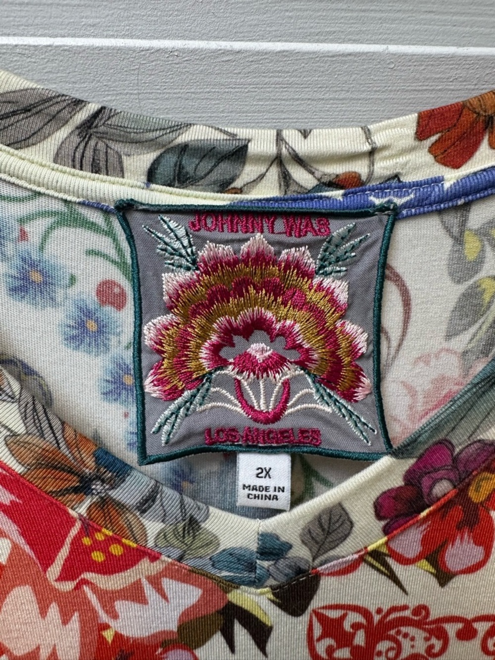 Johnny Was Multicolor Floral Patchwork Maxi Dress - Picture 4 of 4